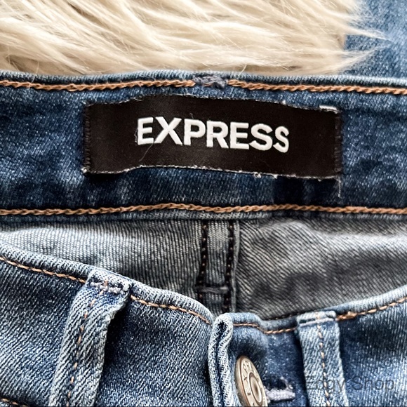 Express | Mid Rise Jean Legging 00 SHORT - Picture 5 of 7